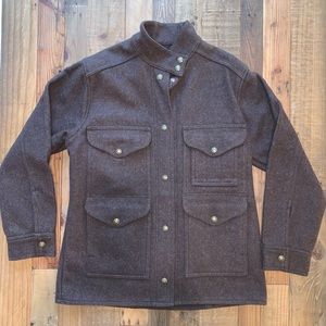 Filson Wool Mackinaw Cruiser Jacket - Brown, Womens M